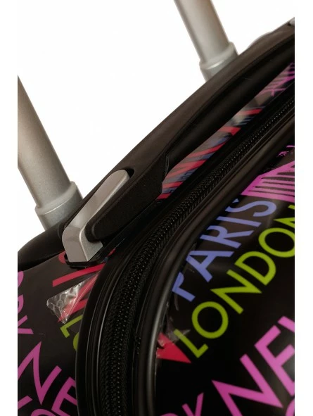 Juego De 3 Maletas Ciudades Negro - Imagen 12