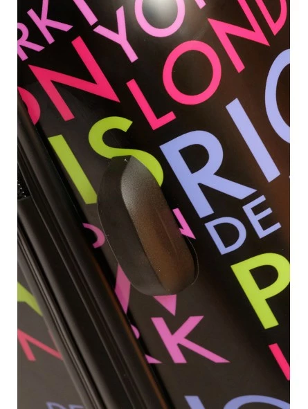 Juego De 3 Maletas Ciudades Negro - Imagen 13