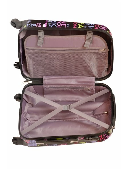 Juego De 3 Maletas Ciudades Negro - Imagen 10