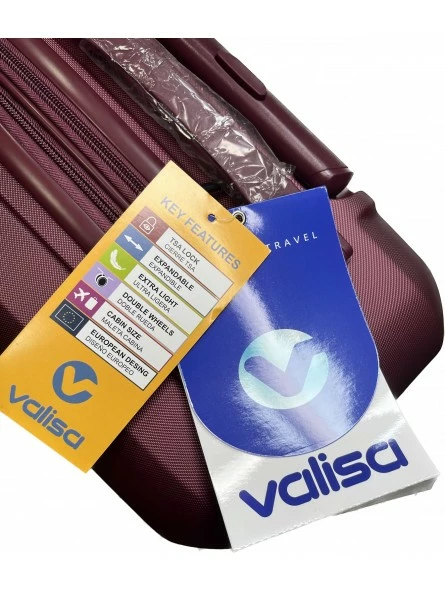 Juego De 3 Maletas Valisa Burdeos - Imagen 11