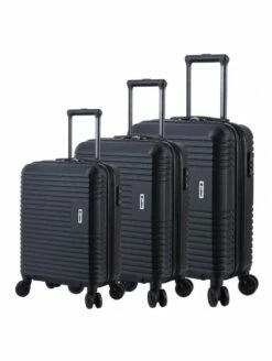 Juego De 3 Maletas Valisa Negras