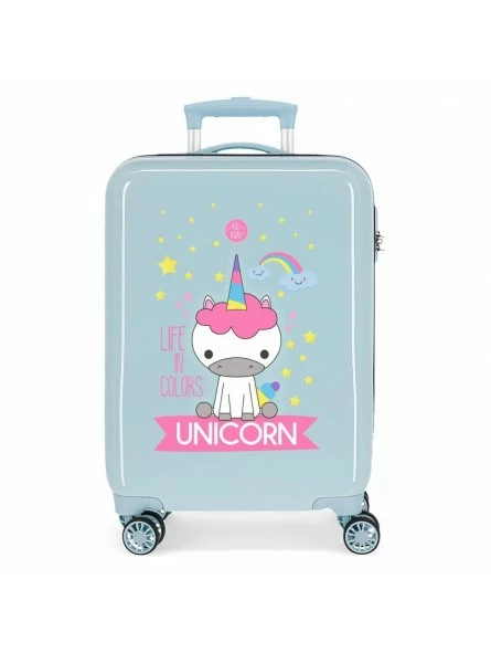 Maleta Cabina RÃgida Little Me Unicorn Celeste