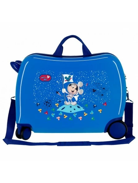 Disney Maleta Correpasillos Mickey On The Moon Azul - Imagen 5