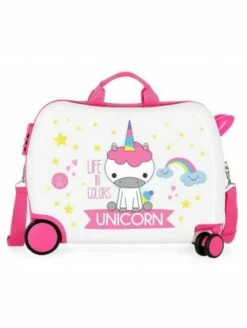 Maleta Correpasillos RG Roll Road Little Me Unicorn Blanca