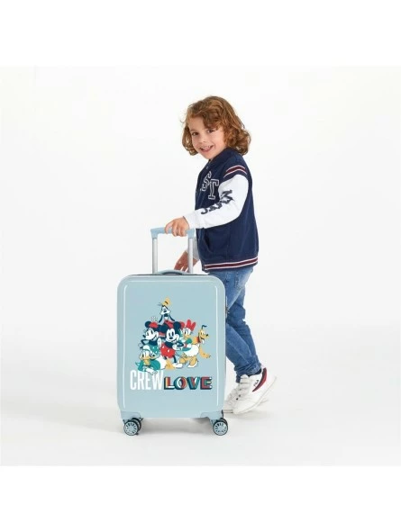 Disney Maleta Cabina Mickey Crew Love Celeste - Imagen 2