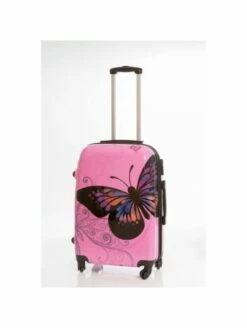 Maleta Grande Mariposas Rosa