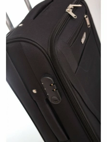 Maleta Mediana Extensible Alaska Negra - Imagen 4