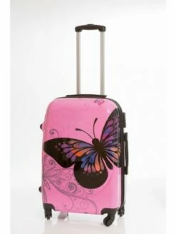 Maleta Pequeña Mariposas Rosa